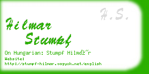 hilmar stumpf business card